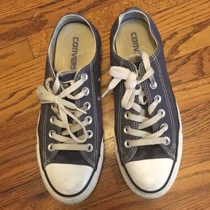 Slightly Worn Blue All Star Converse